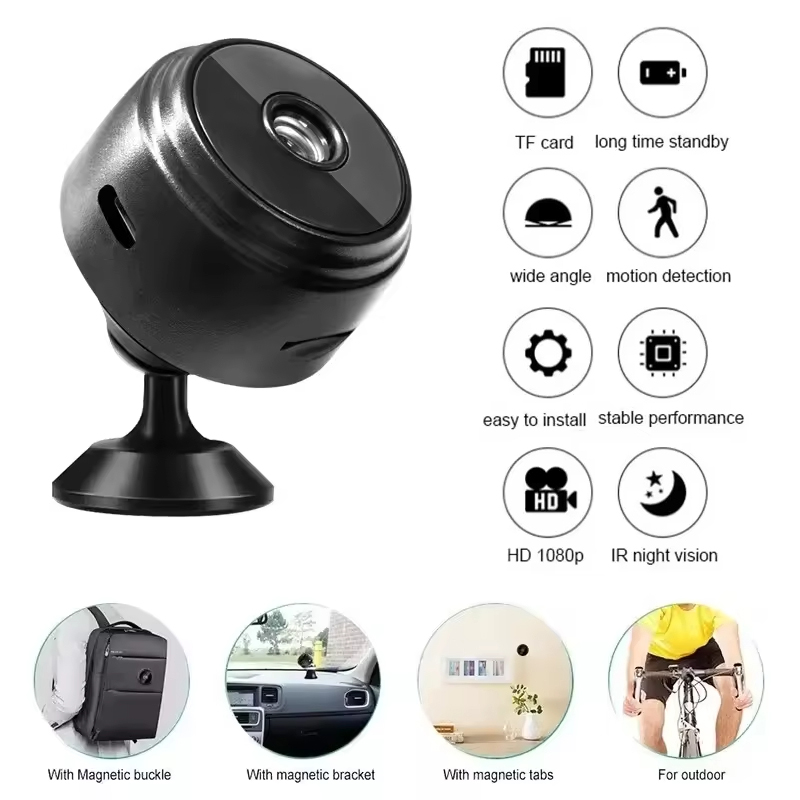 Home Security Monitoring Service - A9 Mini WiFi HD 1080P Security