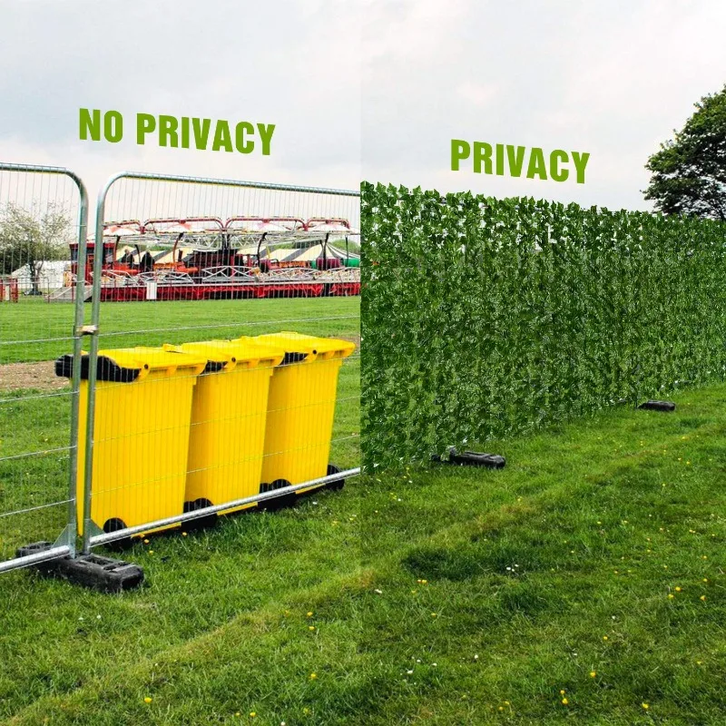 Home Security Fence - Artificial Leaf Privacy Fence Screen Fake