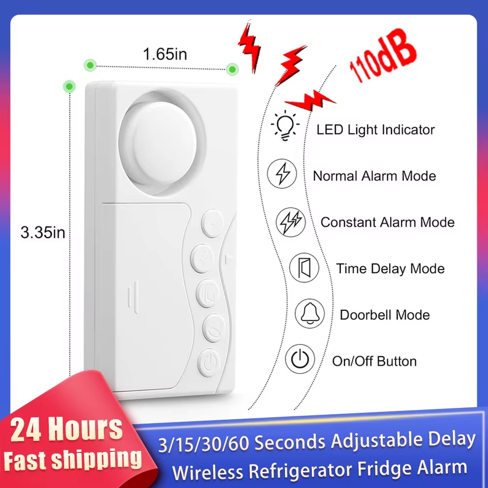 Window Alarm Sensor - New Freezer Door Alarm with Delay