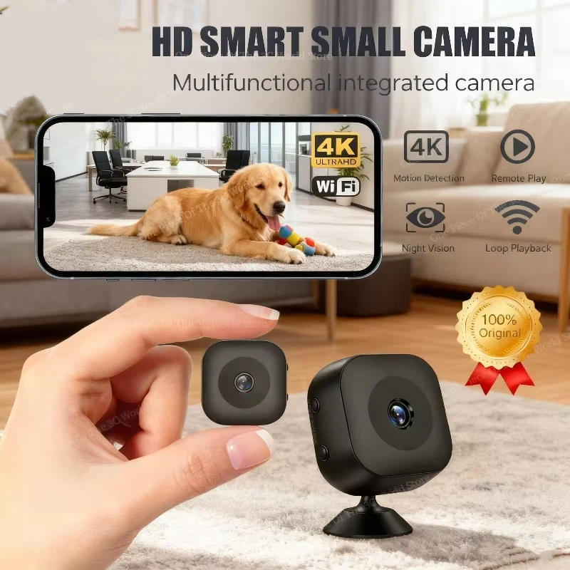 Home Security Monitoring Service - 4K HD Security Camera WiFi Wireless