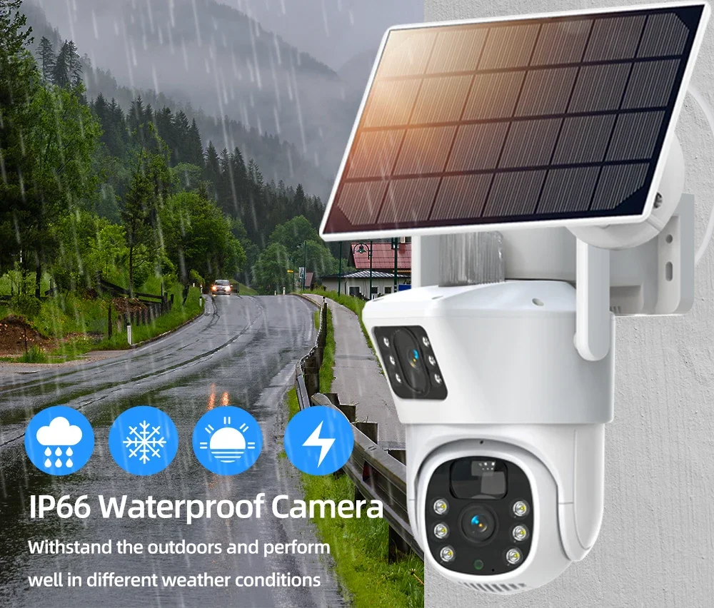 4K 8MP Dual Lens Wifi Solar CC - Camera Solar Wireless review and price