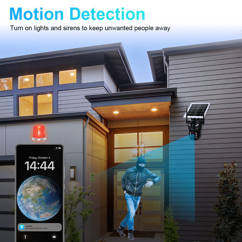 KERUI 6MP 4G SIM WiFi Solar Ca - Home Security Product review and price