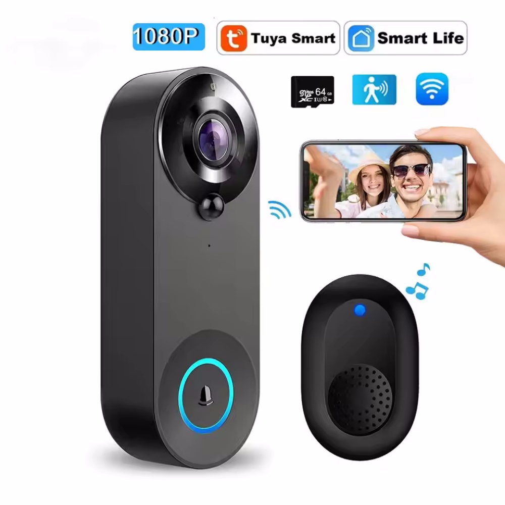 Tuya 1080P Wireless WIFI Doorb - Home Security Doorbell Camera review and price
