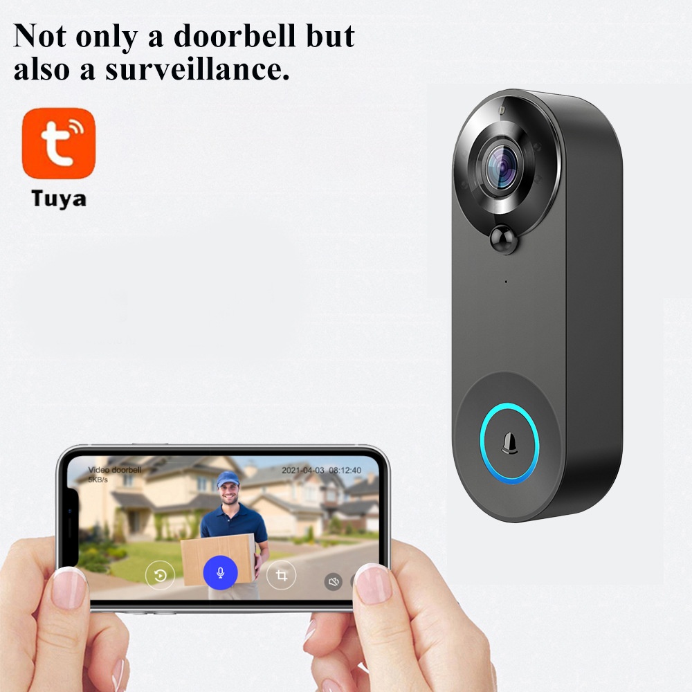 Tuya 1080P Wireless WIFI Doorb - Home Security Doorbell Camera review and price
