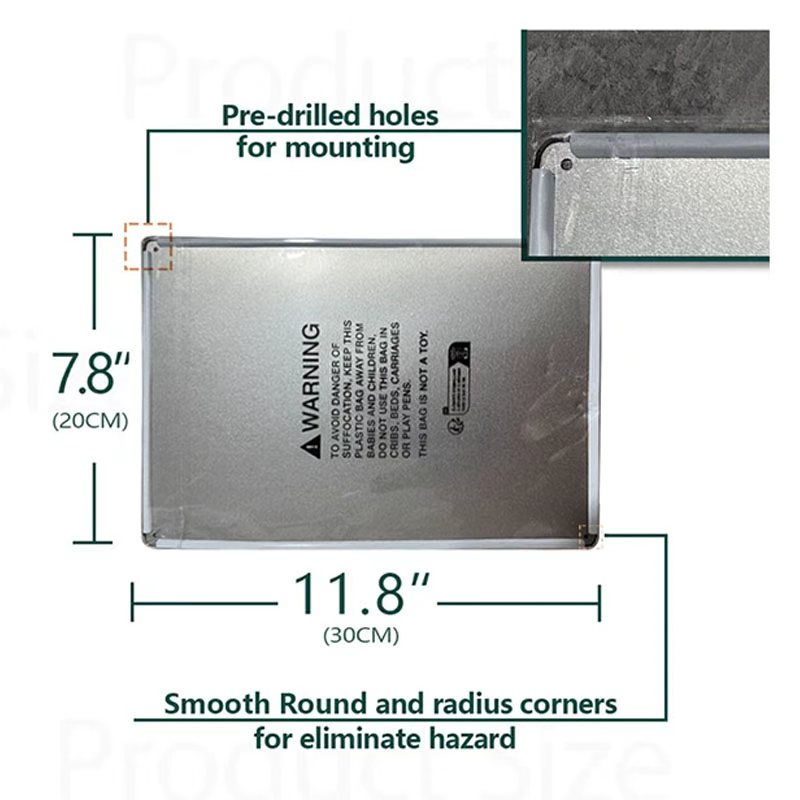 2D Flat Metal Sign Funny Warni - Home Security Zones review and price