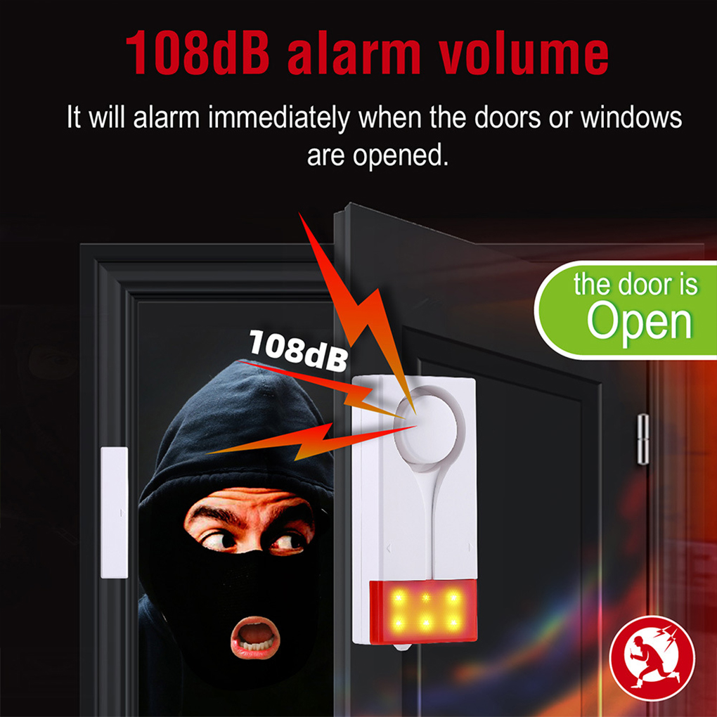 Anti-Theft Alarm 110db Loud Do - Window Alarm Sensor review and price
