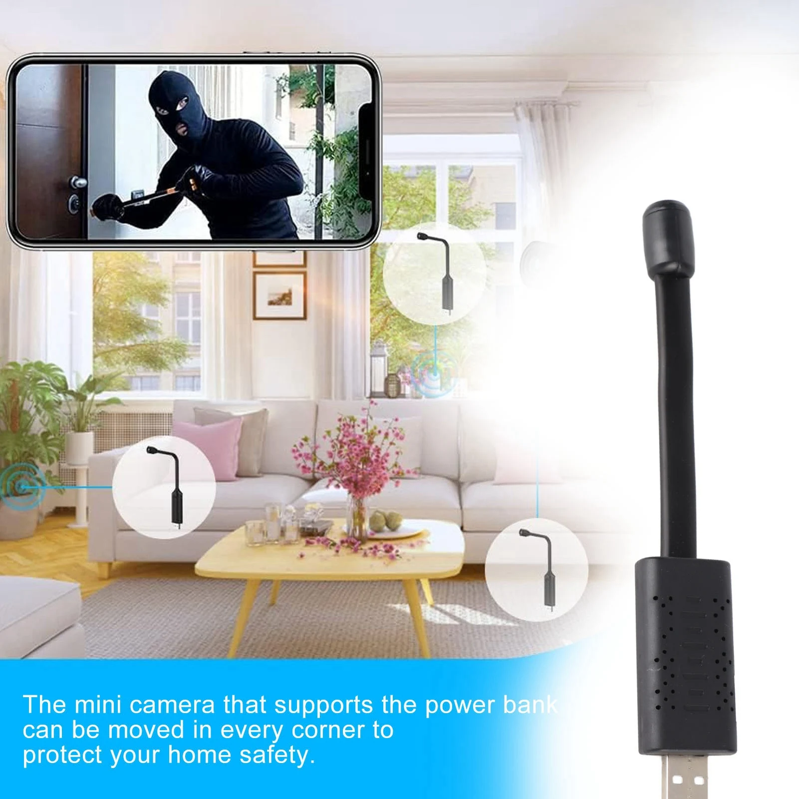 USB WiFi Security Camera 1080P - Home Security Monitoring Service review and price