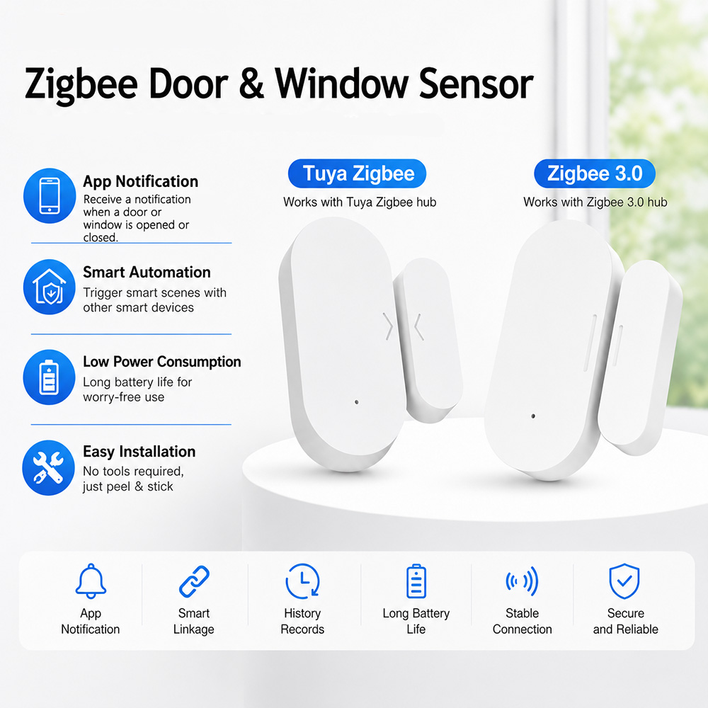 Zigbee Door Window Sensor UZ-5 - Window Alarm Sensor review and price
