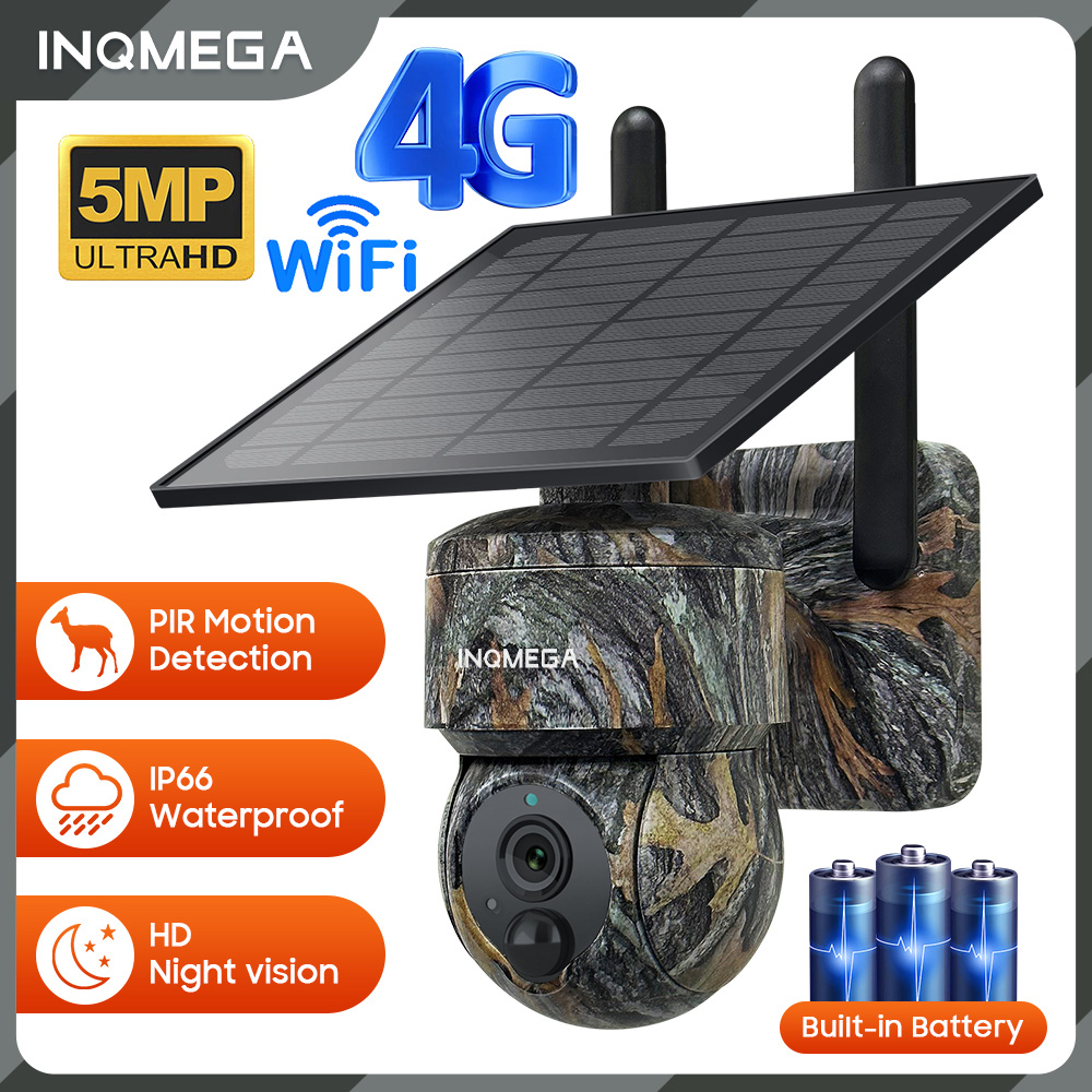 INQMEGA 5MP 4G / WIFI Solar Wi - Camera Solar Wireless review and price