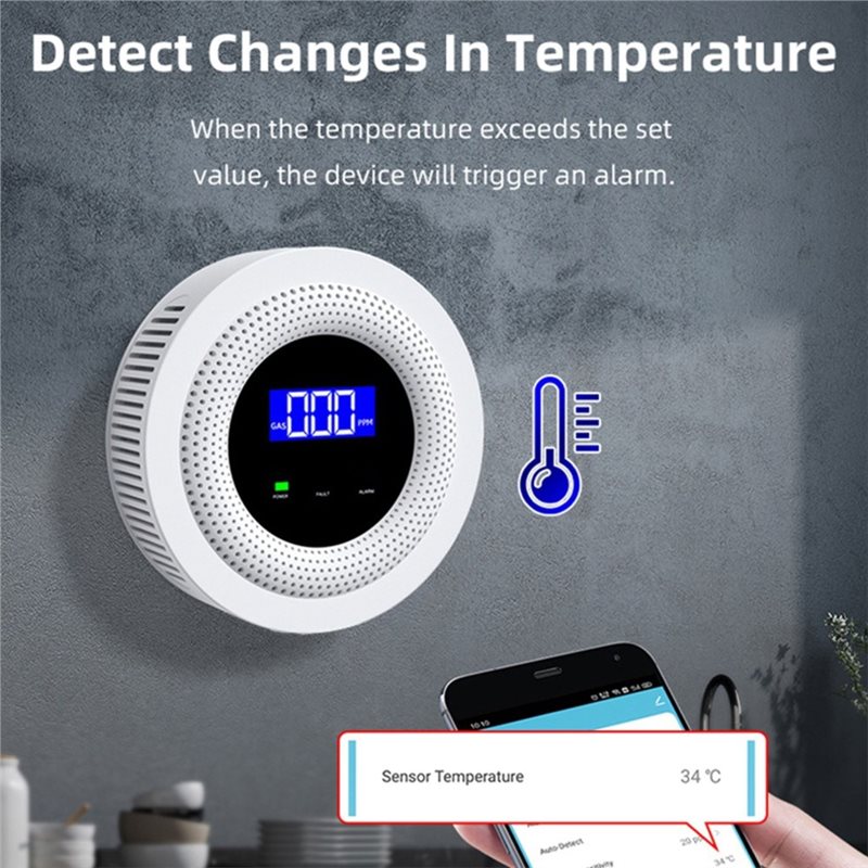 B03B-Tuya Wifi Gas Leak Sensor - Home Security Kitchener review and price