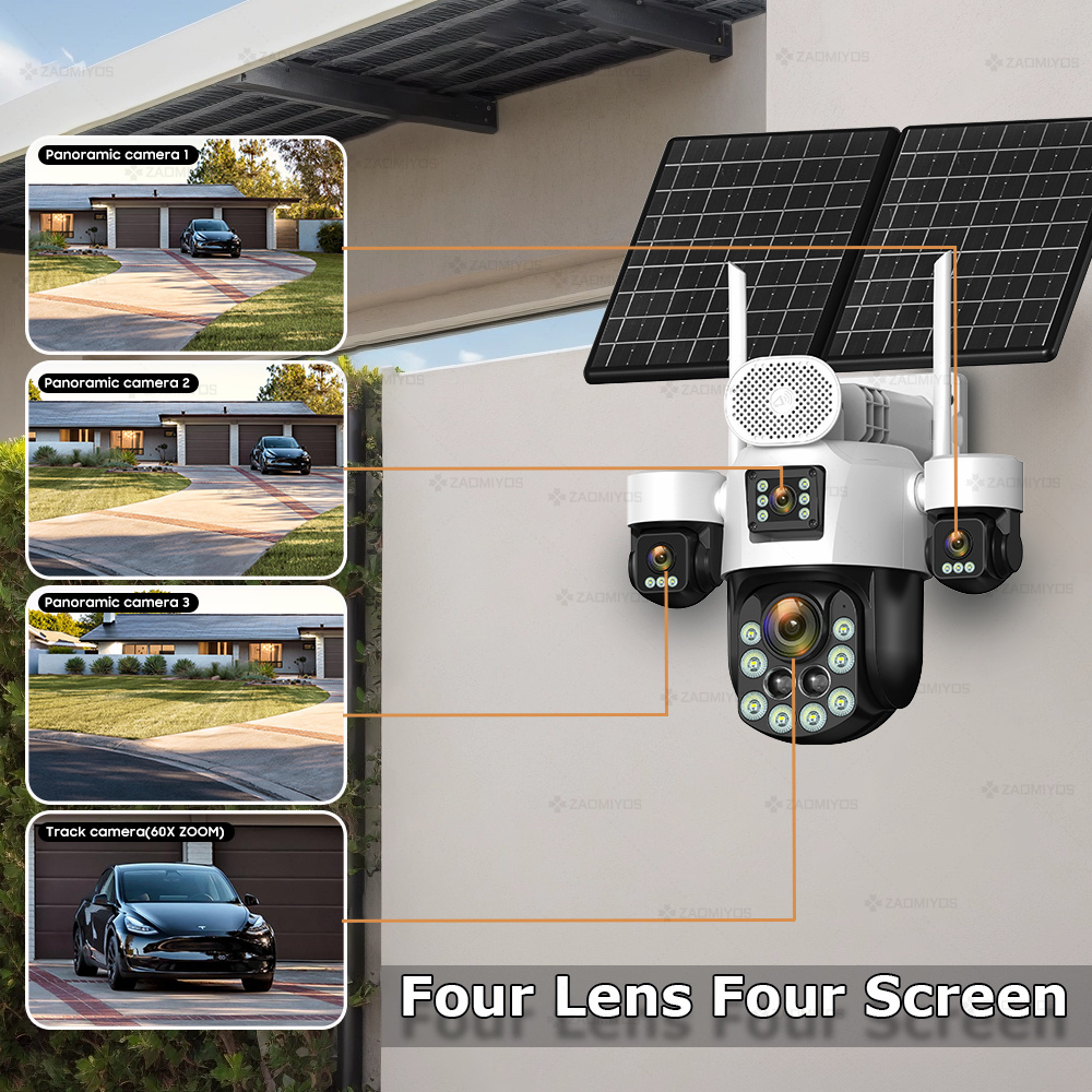 4 Lens Outdoor 360° Surveillan - Home Security Product review and price