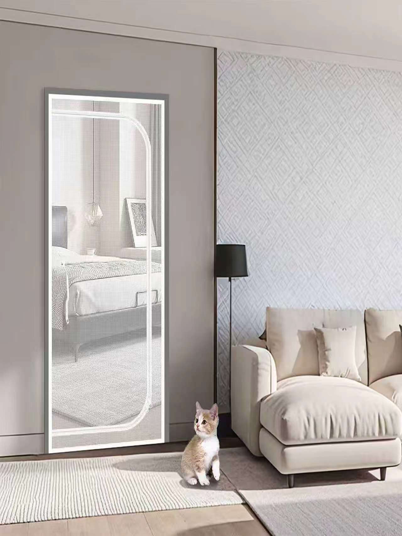 Zipper Screen Door Net D-Shape - Home Security Fence review and price