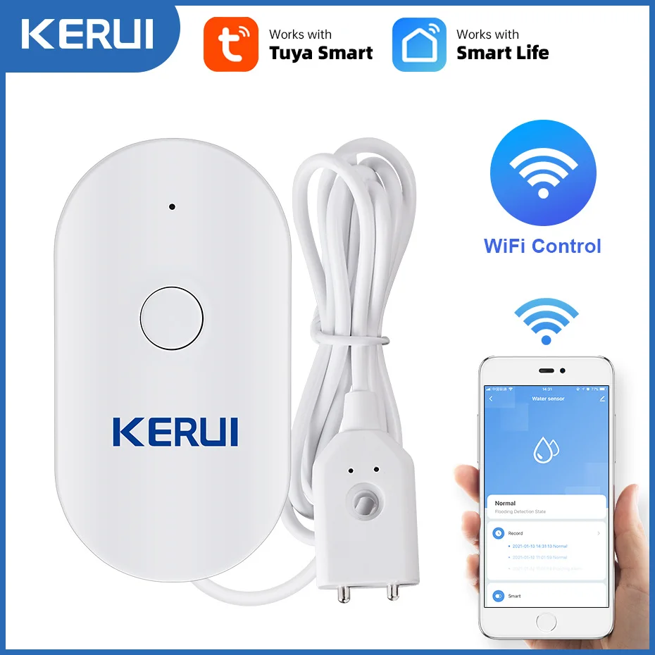 KERUI WiFi Water Sensor Smart  - Home Security Kitchener review and price