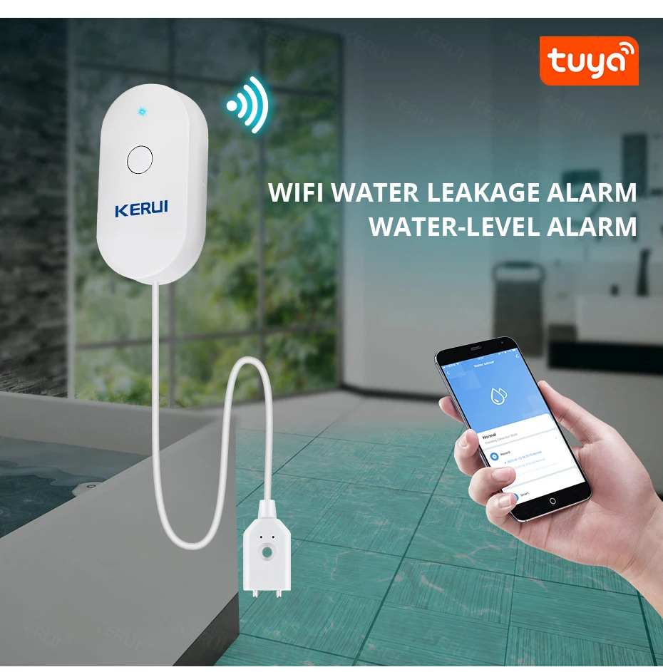 KERUI WiFi Water Sensor Smart  - Home Security Kitchener review and price