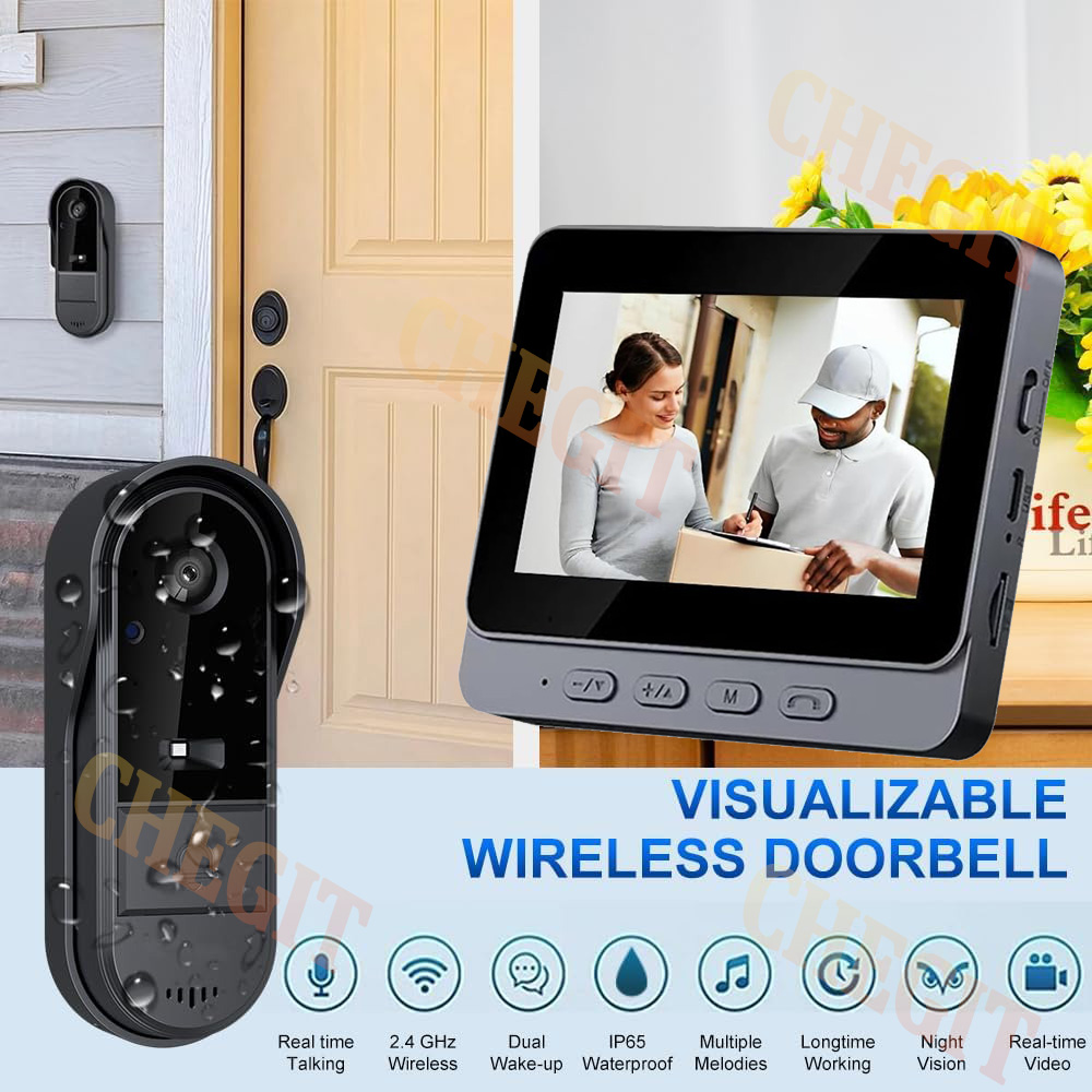 Wireless Wifi Doorbell Camera  - Home Security La review and price