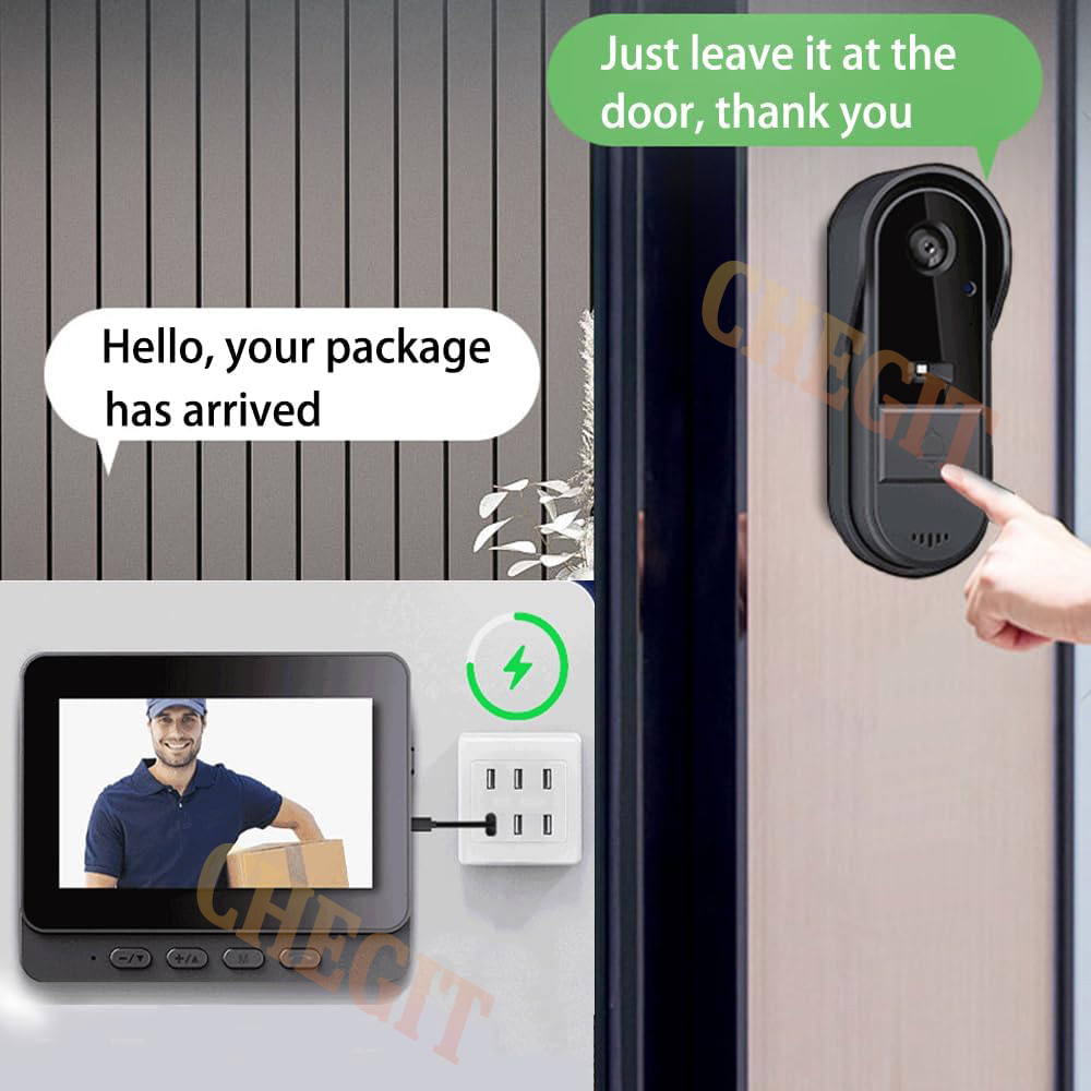 Wireless Wifi Doorbell Camera  - Home Security La review and price