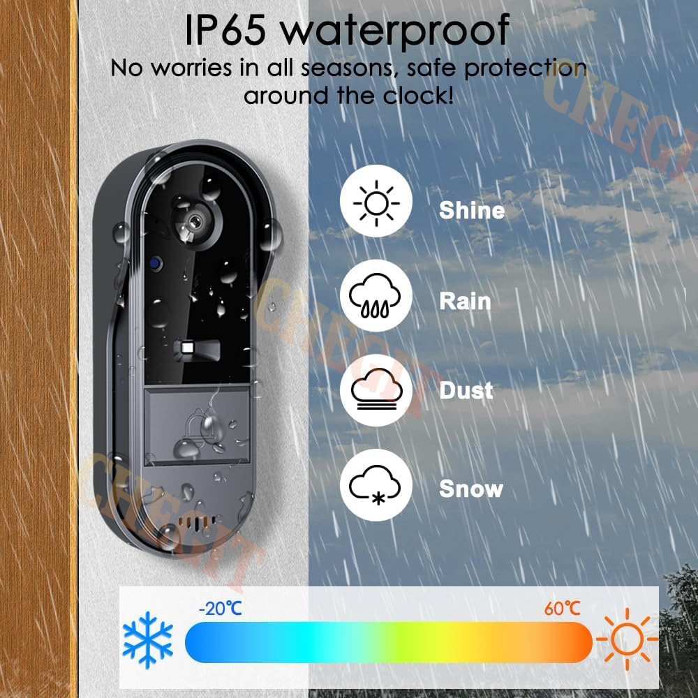 Wireless Wifi Doorbell Camera  - Home Security La review and price