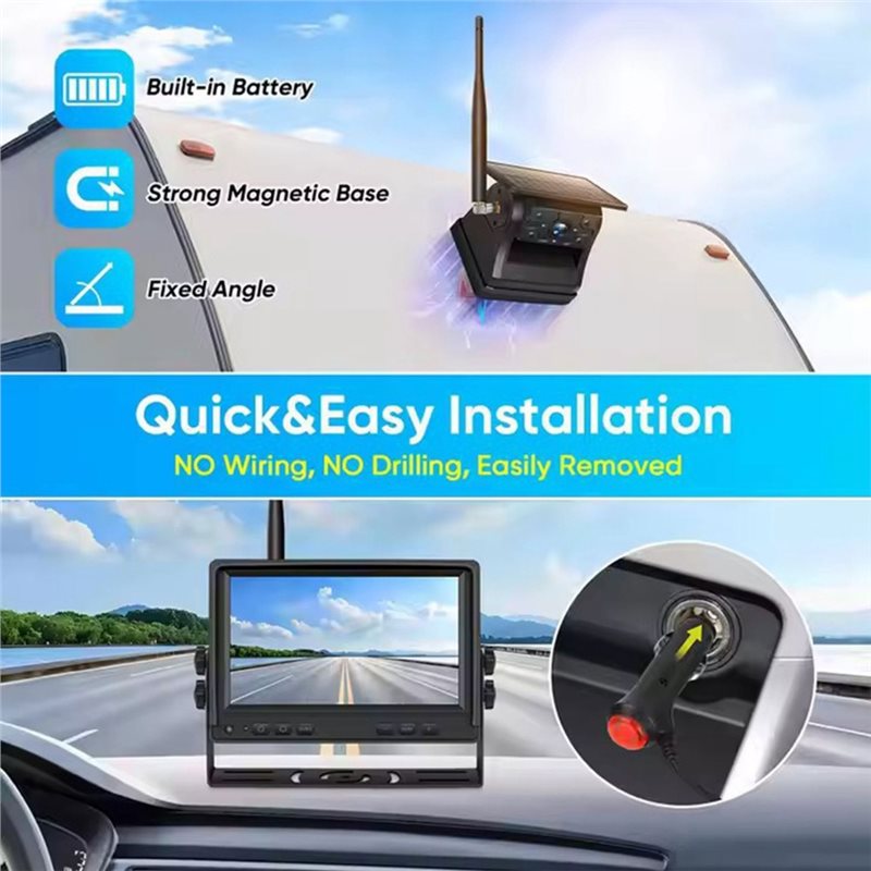 【CYBER MONDAY】Reverse Backup C - Camera Solar Wireless review and price