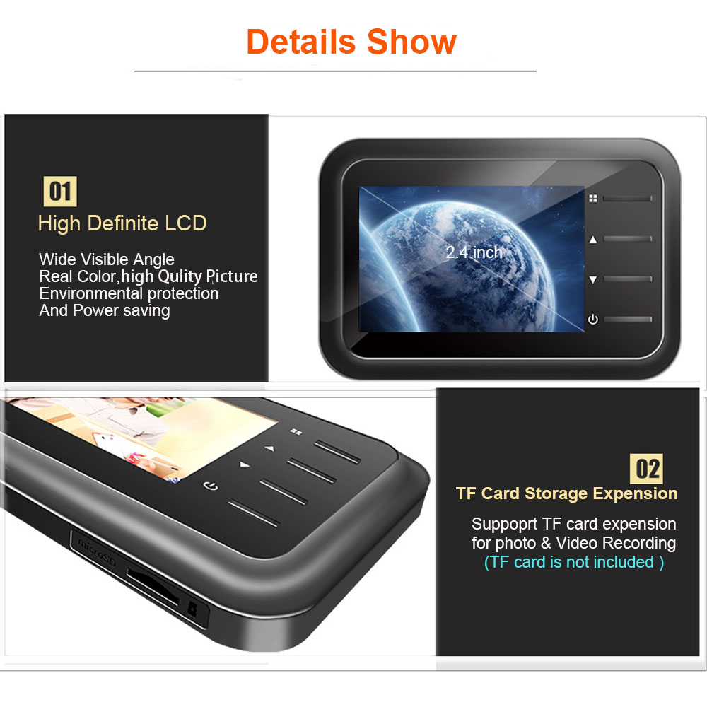 Video Peephole Doorbell Camera - Home Security Ring Camera review and price