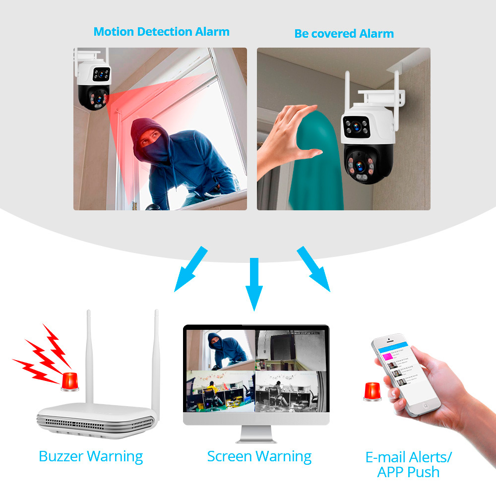 KERUI Waterproof 6MP HD Wirele - Home Security Monitoring Service review and price