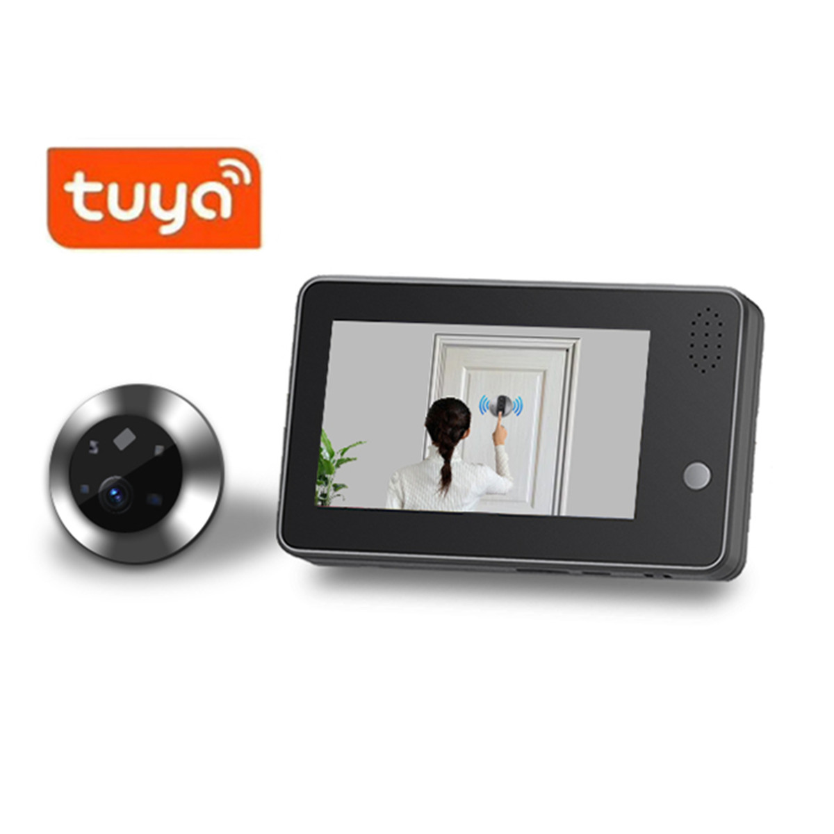 4.3inch Tuya Smartlife WiFi Do - Home Security Doorbell Camera review and price
