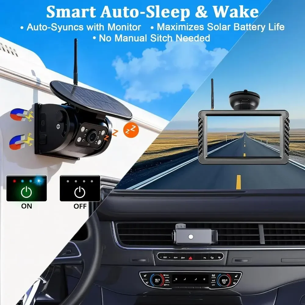 X5 Magnetic Solar Wireless Bac - Camera Solar Wireless review and price