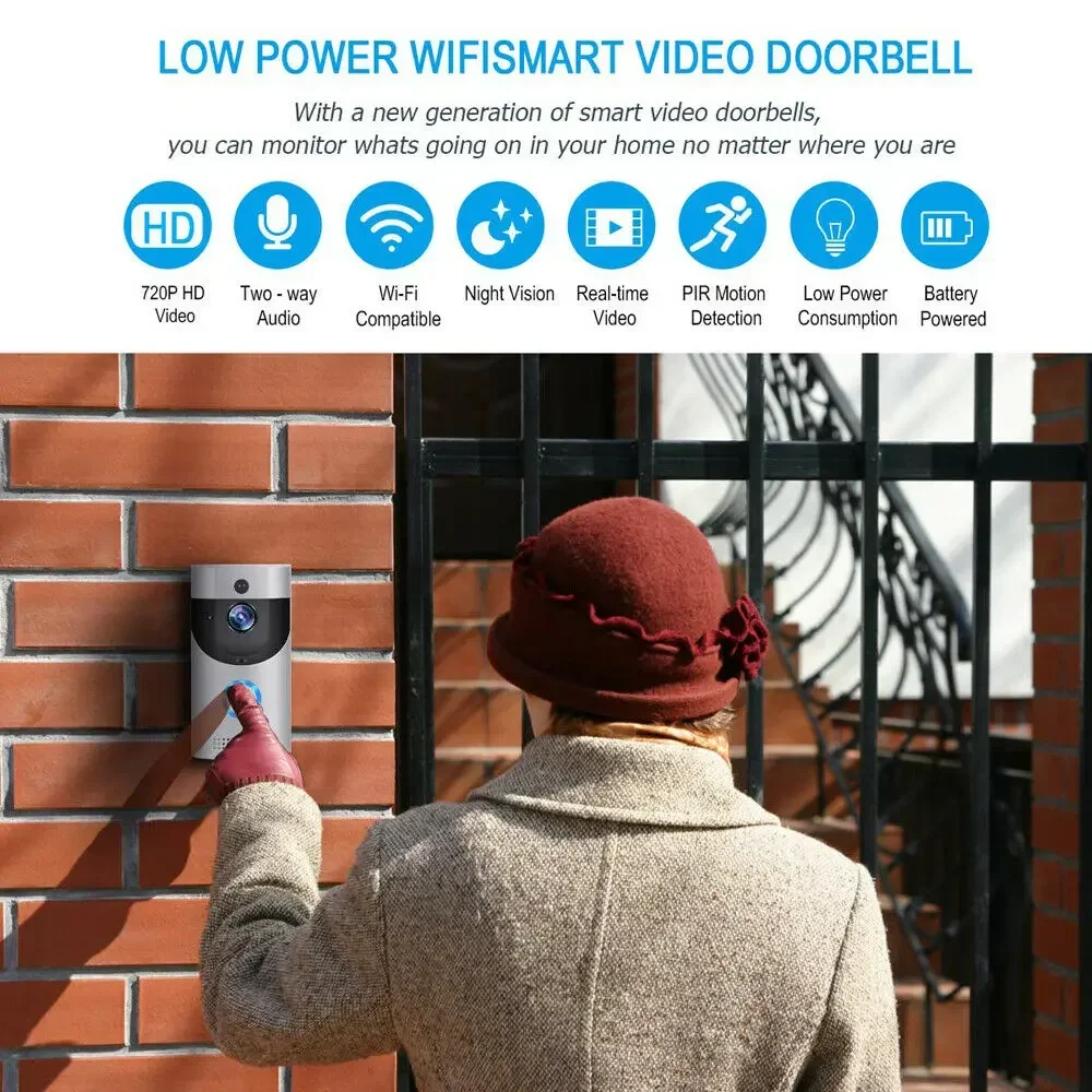 720P HD Smart Home Wireless WI - Home Security Doorbell Camera review and price