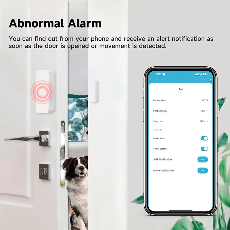 Tuya Zigbee/WiFi Magnetic Door - Window Alarm Sensor review and price
