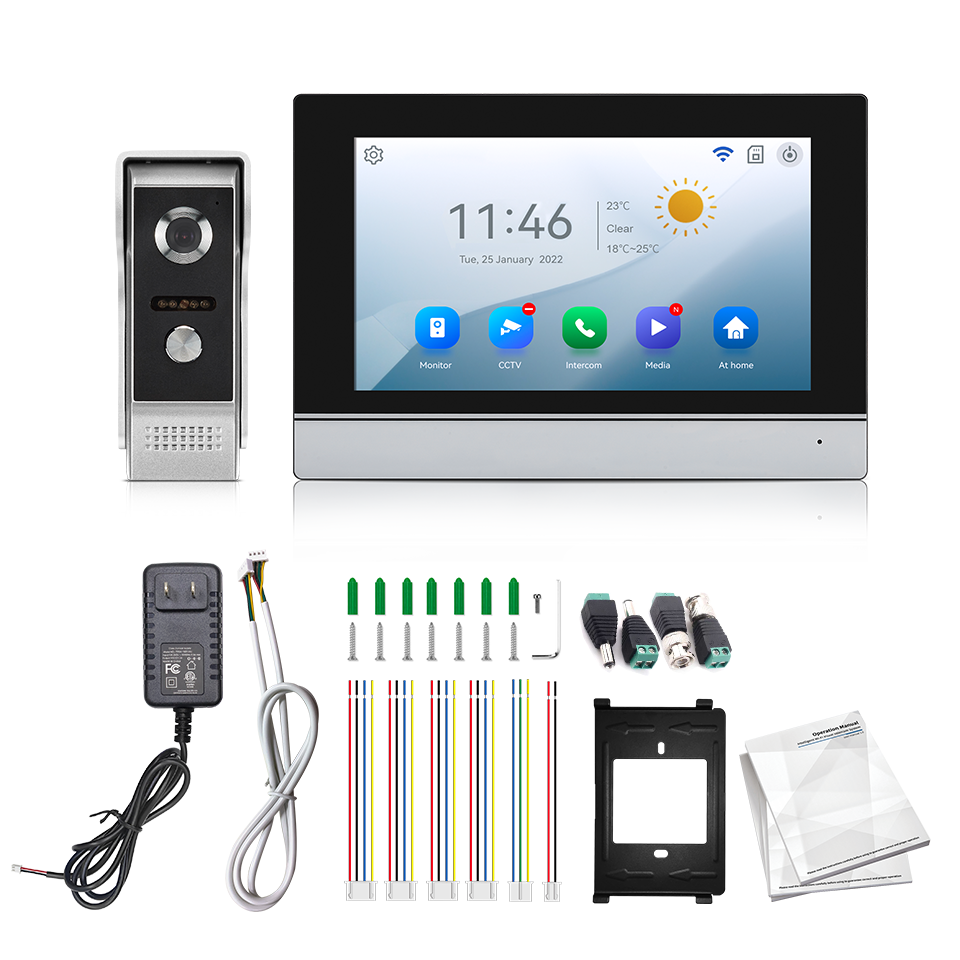 7Inch IPS Screen 2MP  Tuya Rem - Home Security Doorbell Camera review and price