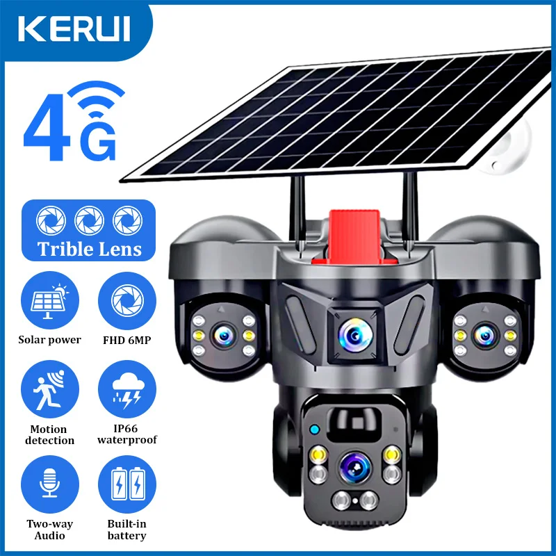 KERUI Outdoor PTZ 6MP 4G SIM W - Home Security Product review and price
