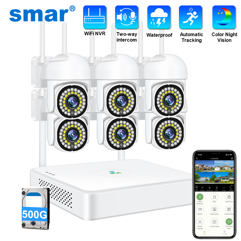 Smar 3MP Wireless CCTV Securit - Home Security Monitoring Service review and price