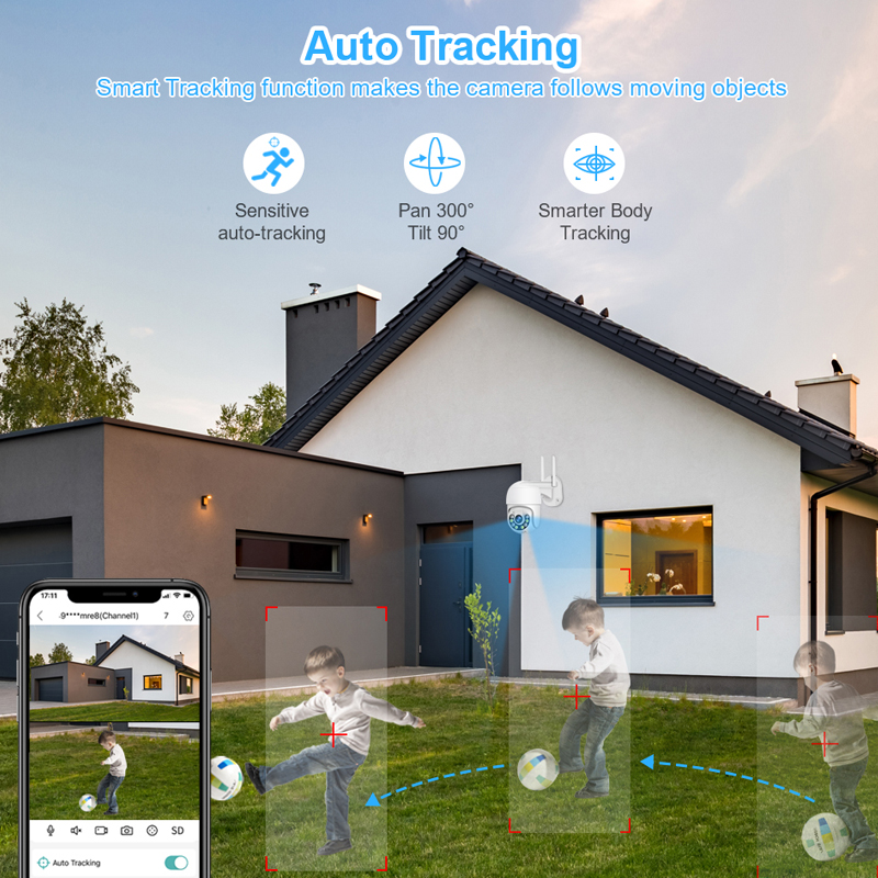 Smar 3MP Wireless CCTV Securit - Home Security Monitoring Service review and price