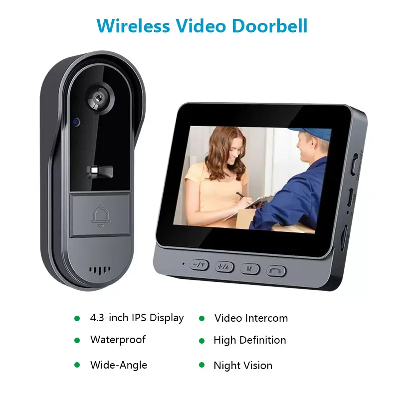 Outdoor Wireless Intercom Door - Home Security Doorbell Camera review and price