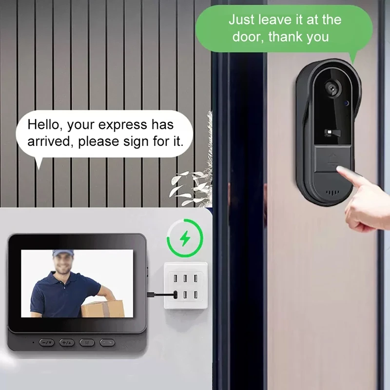 Outdoor Wireless Intercom Door - Home Security Doorbell Camera review and price