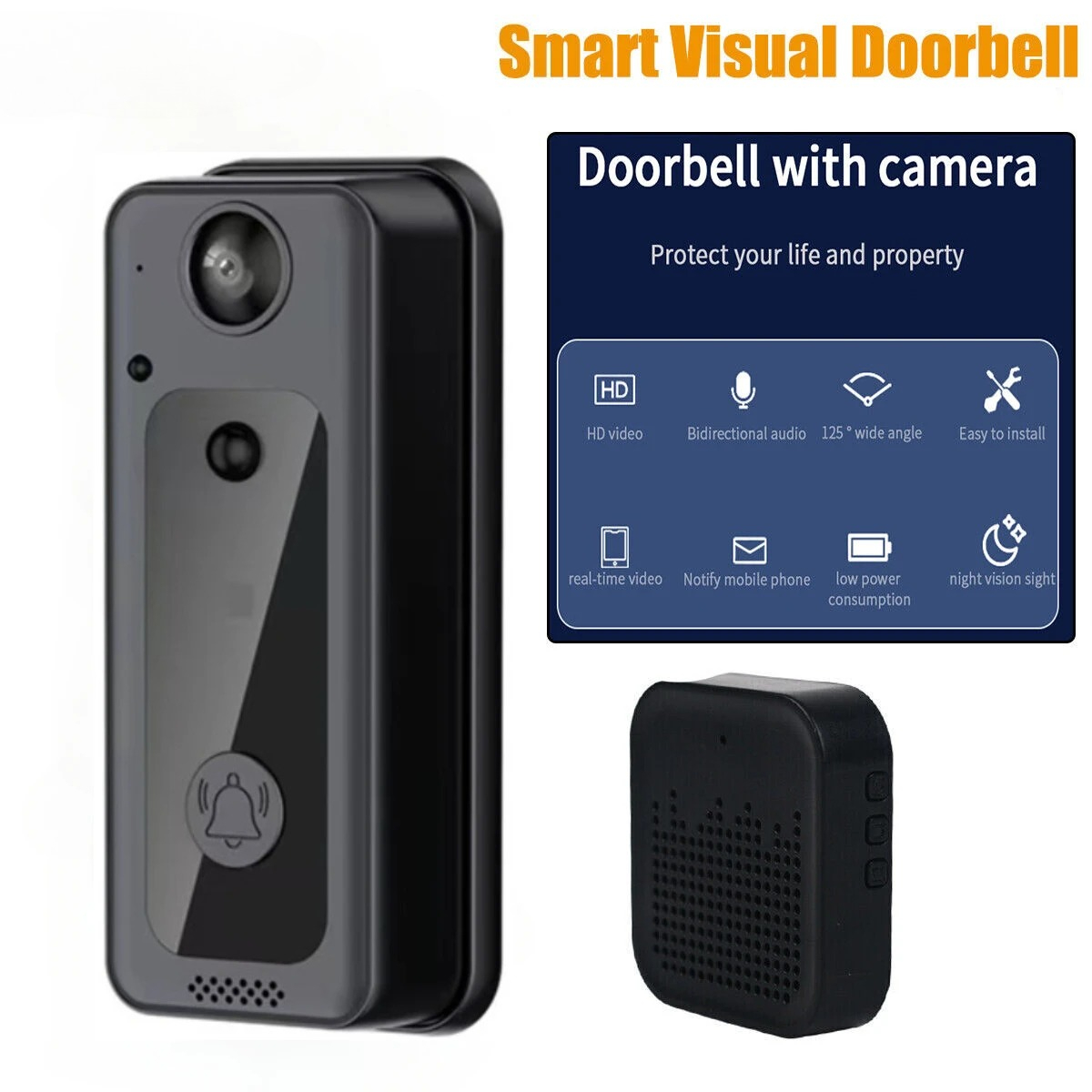 Wireless Doorbells Wifi Video  - Home Security Ring Camera review and price