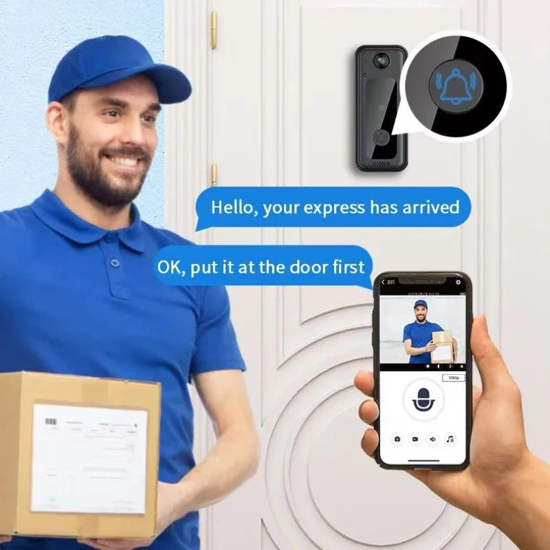 Wireless Doorbells Wifi Video  - Home Security Ring Camera review and price