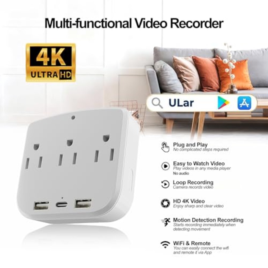 4K Outlet Camera WiFi6 for Hom - Home Security La review and price