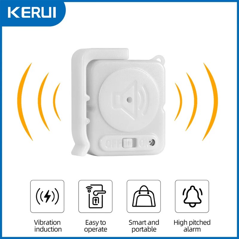 KERUI Wireless Vibration Alarm - Window Alarm Sensor review and price