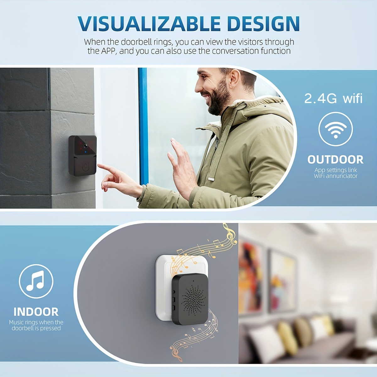 Tuya Wireless Smart Video Door - Home Security Doorbell Camera review and price